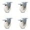 Service Caster 5 Inch Nylon Wheel Swivel Top Plate Caster Set with Total Lock Brake SCC SCC-TTL20S514-NYS-4 - alternate 1